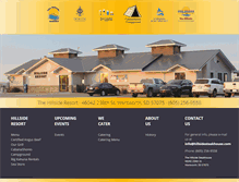 Tablet Screenshot of hillsideresort.com